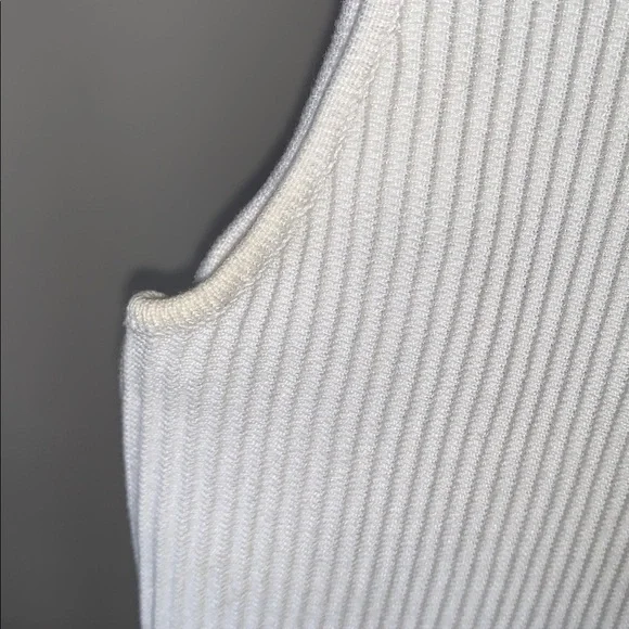 Rachel Zoe Ribbed Top White - Picture 7 of 7